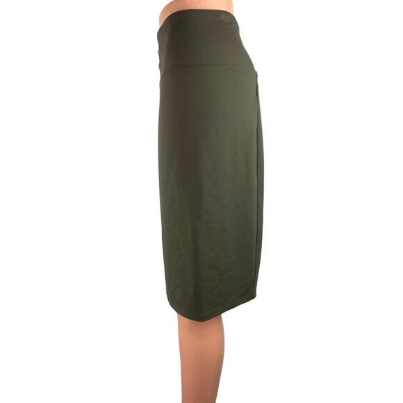 J.Jill NWT Women's Green Smooth Fit high Waisted Wearever Pencil Mini Skirt XL - Picture 2 of 6